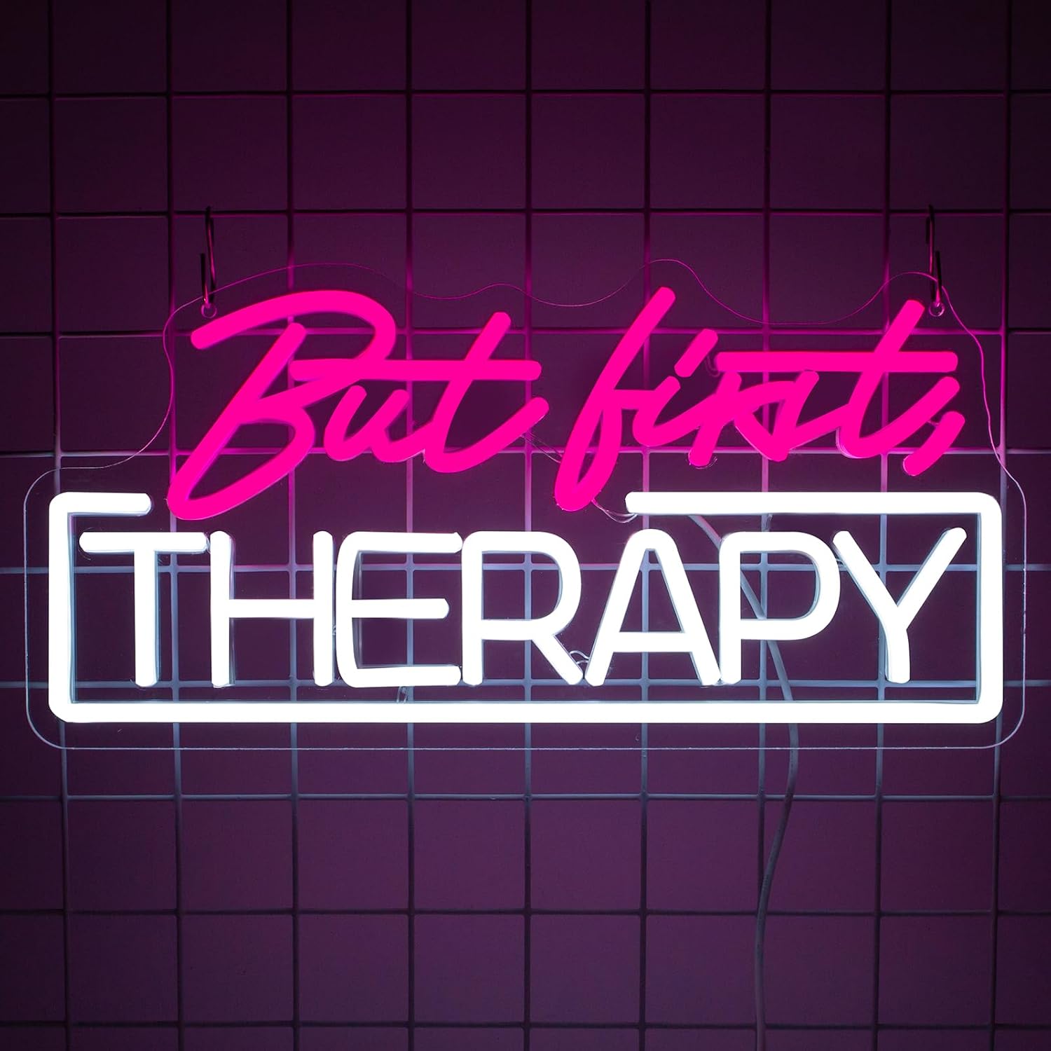 Spa Wellness Beauty - Zelfzorg Maar Eerst Therapie Neonbord USB-aangedreven