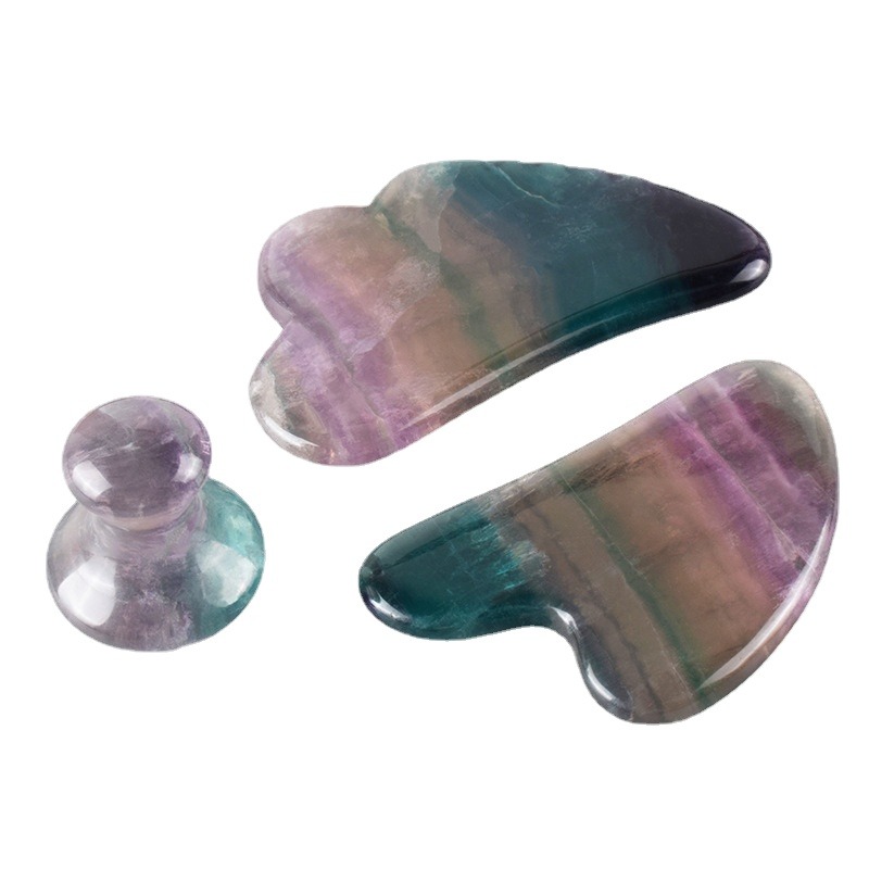Spa Wellness Beauty - Natuurlijke Jade Massager Fluoriet Gua Sha