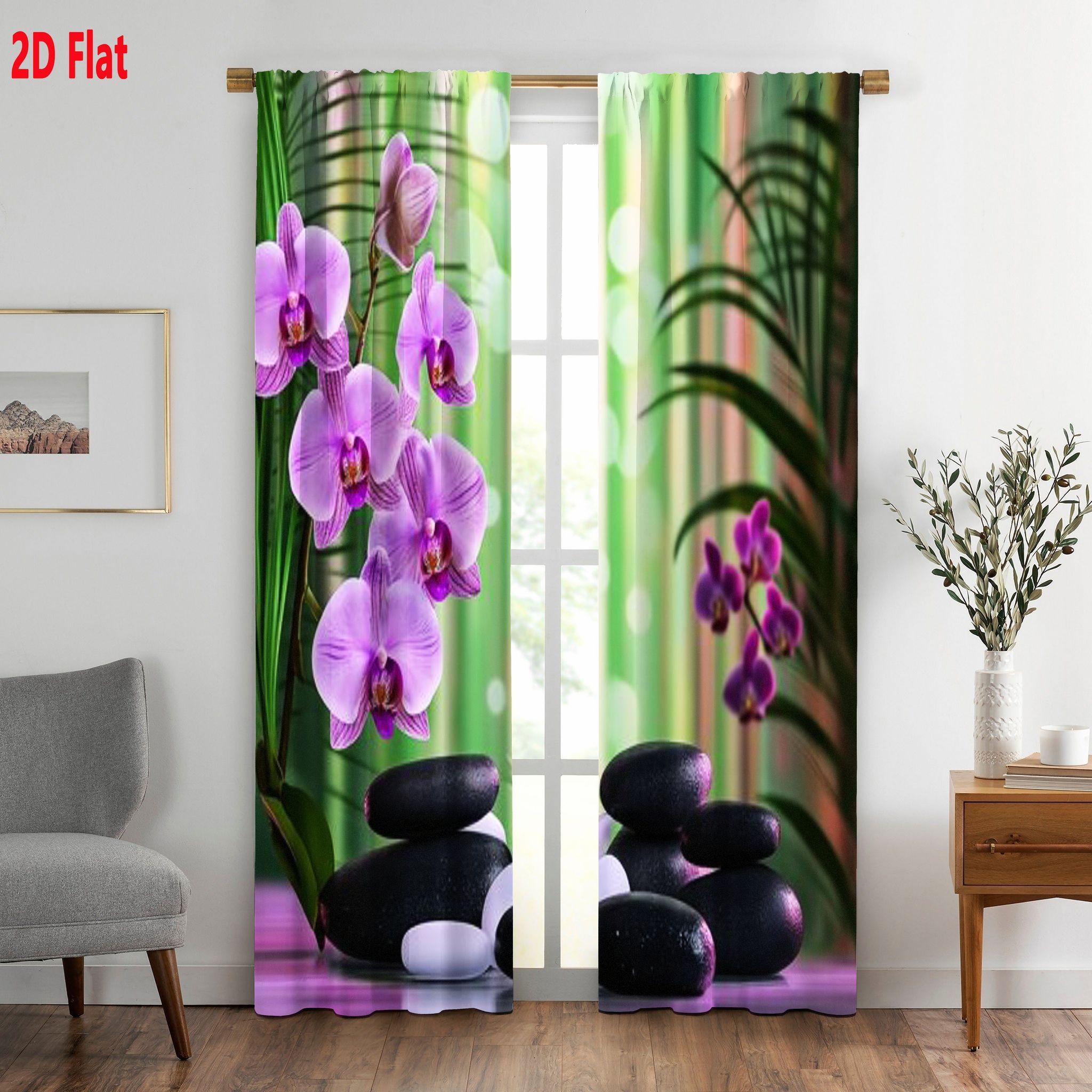 2D plat, 2 stuks paarse orchid - Spa Wellness Hotel recensie en prijs
